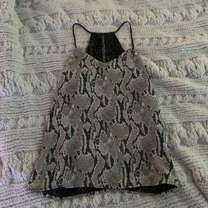 Reversible Snakeskin Blouse